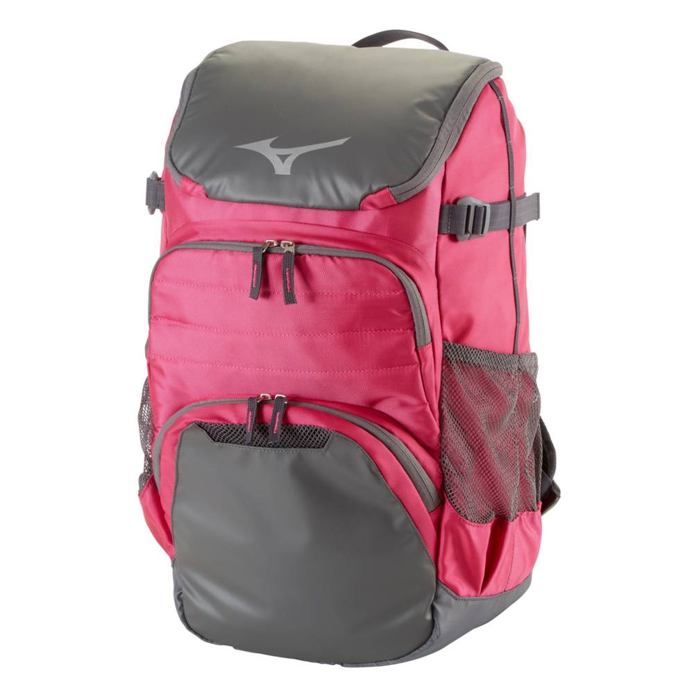 Mochila Mizuno Baseball Organizer OG5 - Homem - Rosa/Pretas - BNKGP8271